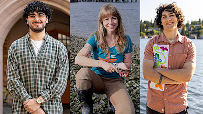 Photo illustrating Three UW students honored for environmental, tribal relations work